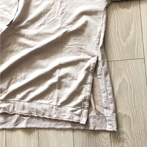 Aerie Oversized Side Slit Light Hoodie in Beige Size S - Picture 6 of 10